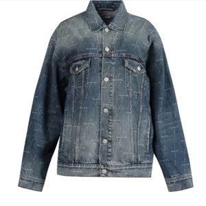 Balenciaga logo denim jacket - size 36